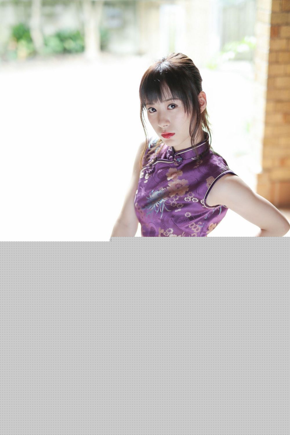 日本美女生田衣梨奈高开叉旗袍+海边比基尼系列性感写真