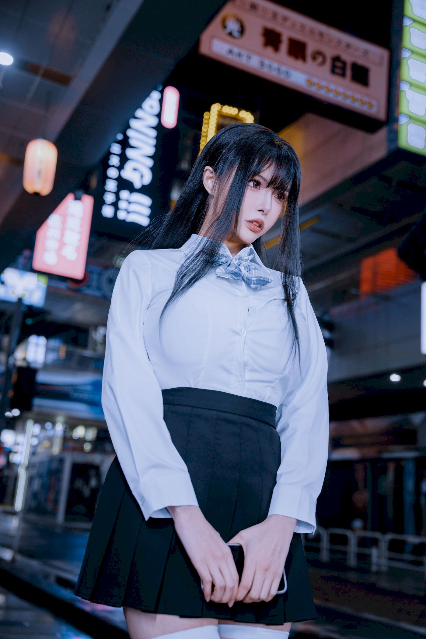 清纯女友夏小秋秋秋白丝学妹制服户外性感写真-御萝部落-御萝部落
