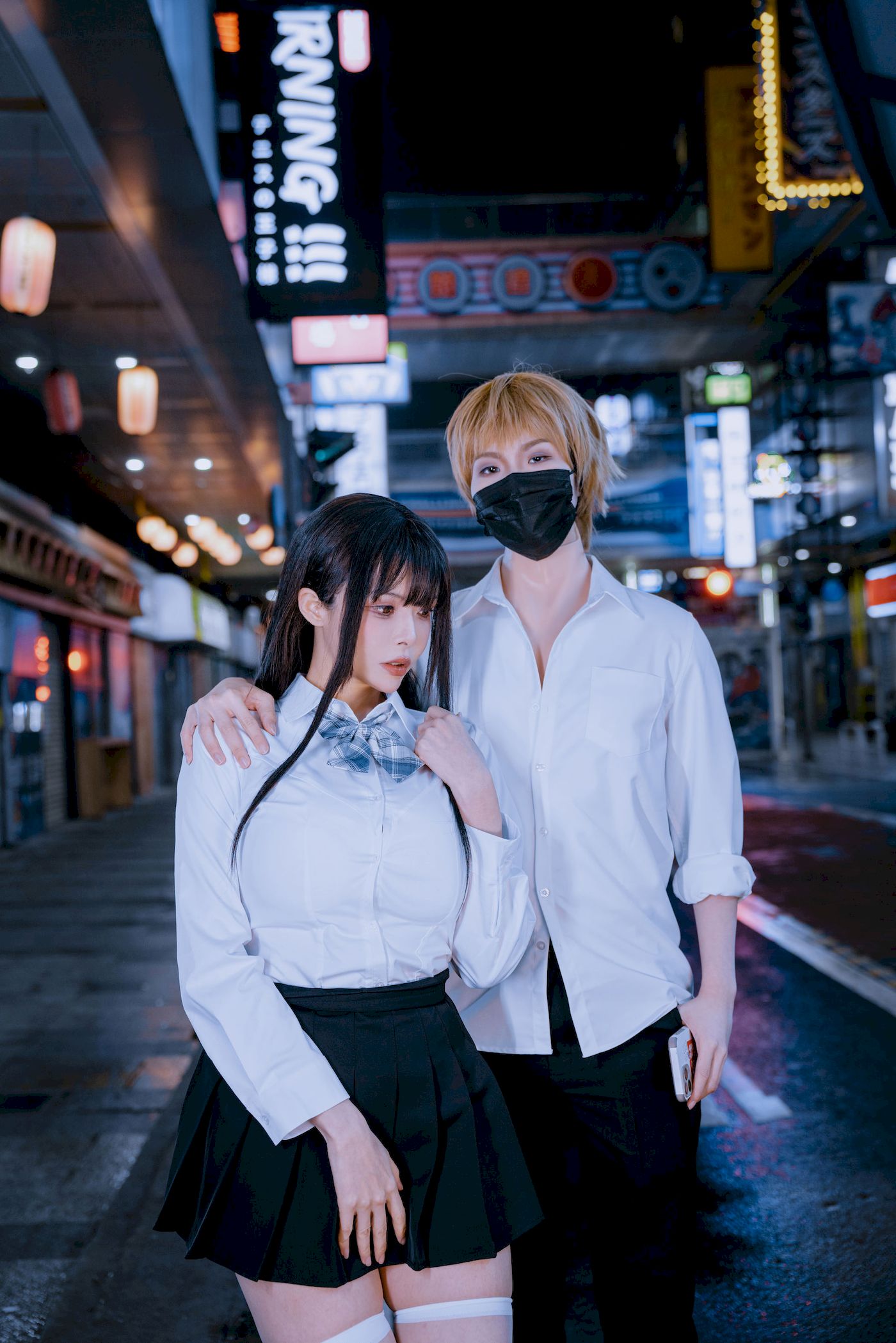 夏小秋秋秋白丝学妹制服户外性感写真