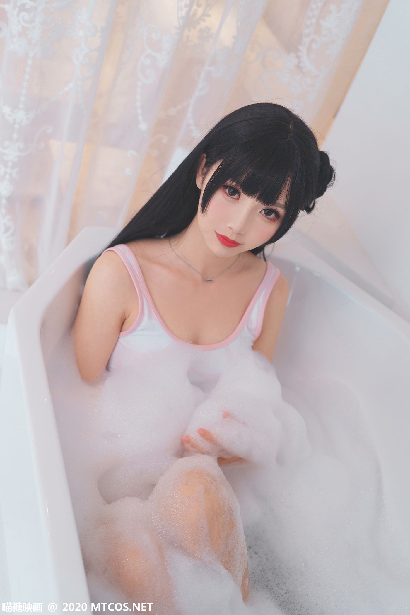 喵糖映画邻家小妹面饼仙儿死库水浴缸泡泡浴私房写真-御萝部落-御萝部落