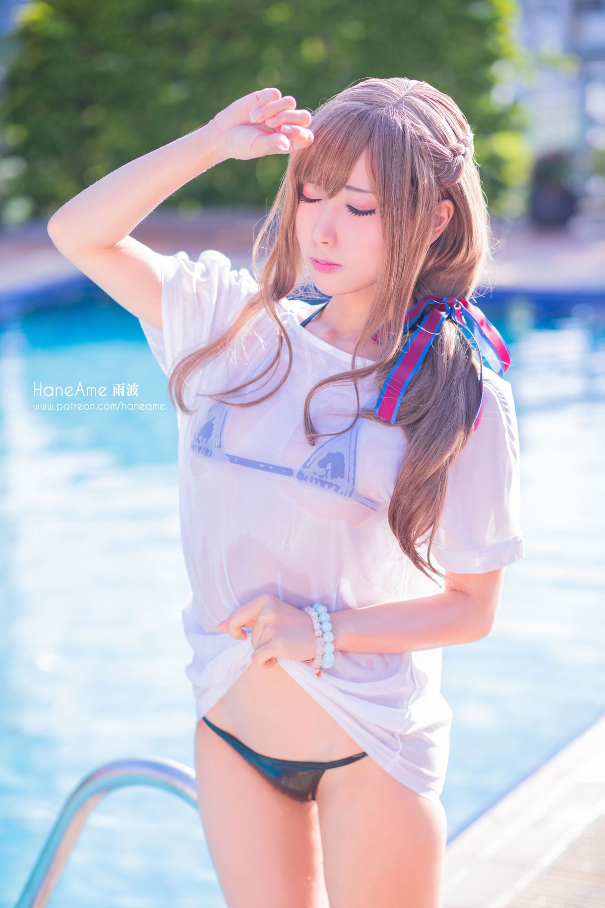 雨波HaneAme多套服饰妈妈二连击主题清凉写真